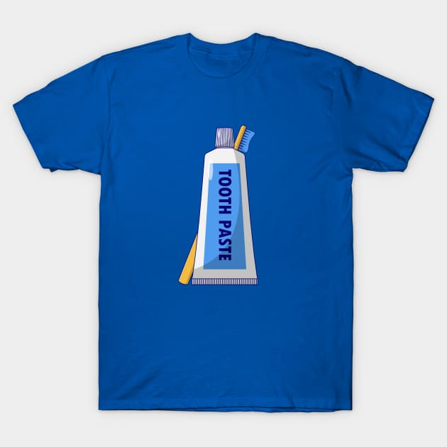 Toothpaste and Toothbrush T-Shirt by KH Studio